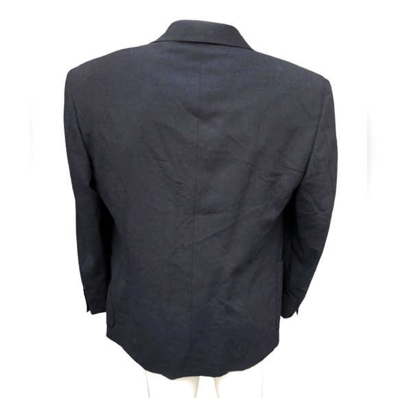 Valentino UOMO Black Pure Wool Blazer - Picture 3 of 15